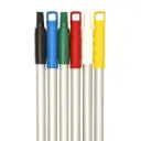 ALUMINIUM HANDLE MOULDED THREAD AND GRIP - BLUE