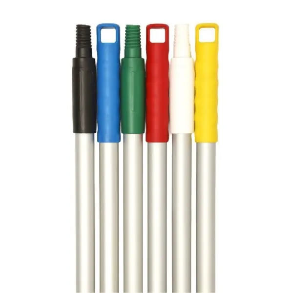 ALUMINIUM HANDLE MOULDED THREAD AND GRIP - YELLOW