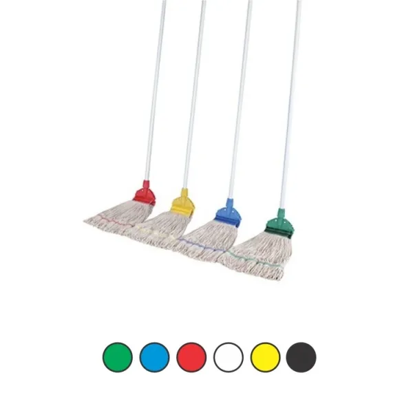 [VLINE-064R] FAN MOP WITH ALUMINIUM HANDLE COMPLETE - RED