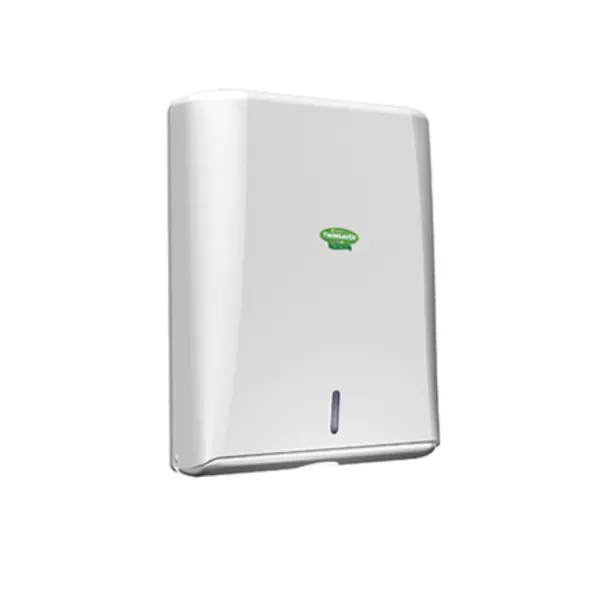 FOLDED HAND TOWEL DISPENSER WHITE PLASTIC NP0914  EACH