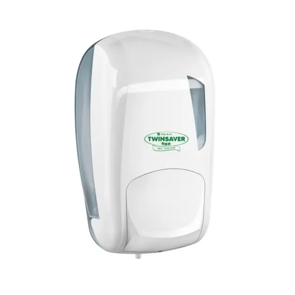 TWINSAVER MANUAL SOAP DISPENSER WHITE 1000ML 0758  EACH