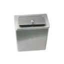SANITARY BIN STAINLESS STEEL LARGE
