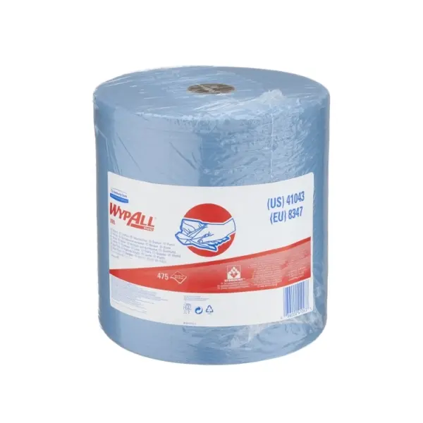WYPALL X80 GENERAL CLEAN - LARGE ROLL - BLUE 8347  P/PACK
