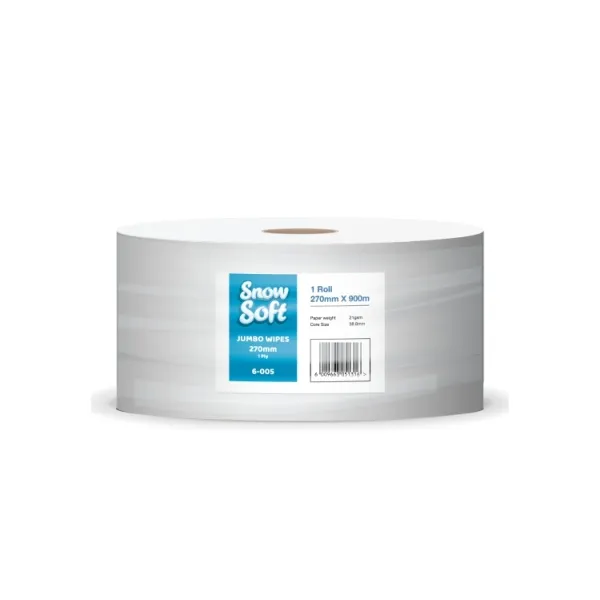 SNOWSOFT JUMBO WIPES 270MM X 900M 6-005  P/ROL