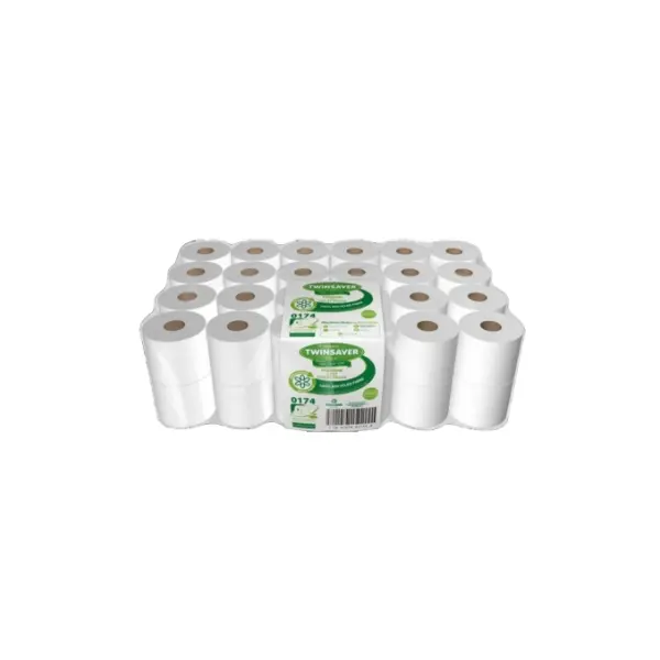 SINGLE PLY TOILET PAPER - 48 ROLLS TWINSAVER 0174