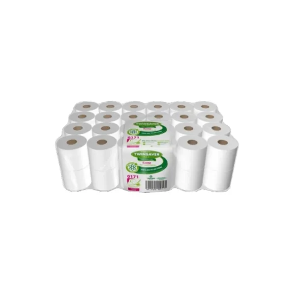 [WD-416NP] SINGLE PLY TOILET PAPER - 48 ROLLS TWINSAVER 0171