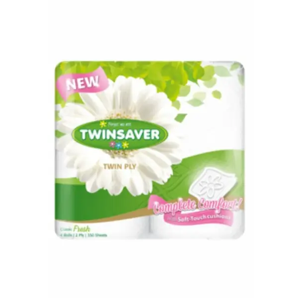 TWO PLY TOILET PAPER - EMBOSSED 48 ROLLS 1320 P/PACK
