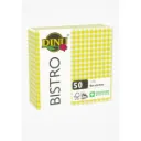 BISTRO SERVIETTES YELLOW ONE PLY 12 X 50 PER BOX  P/BO