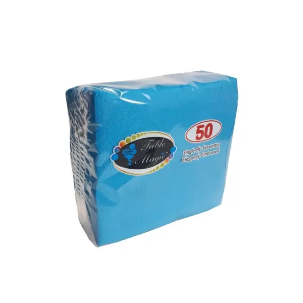 TABLE MAGIC TURQUOISE 1PLY 40 X 50 P/BOX