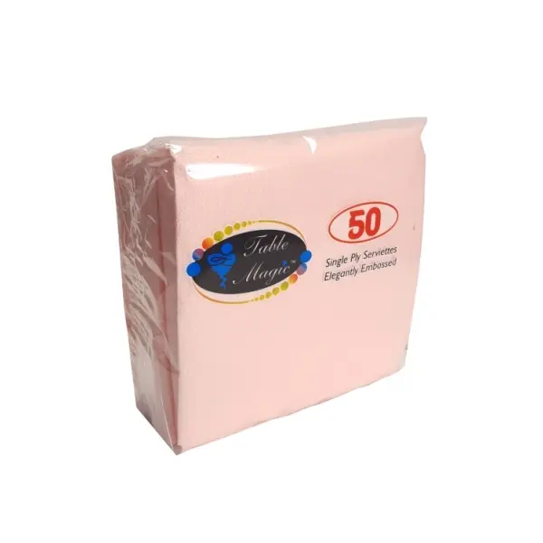 TABLE MAGIC PASTEL PINK 1PLY 40 X 50 P/BOX 