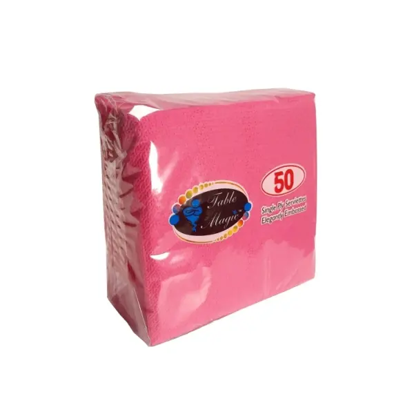 [WD-648SCJ] TABLE MAGIC SHOCK PINK 1PLY 40 X 50 P/BOX  