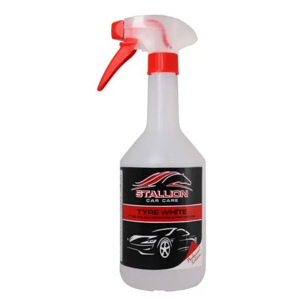 [A.1 SPRAY 143] 1l Spray Bottle Complete Stallion Tyre White 1L