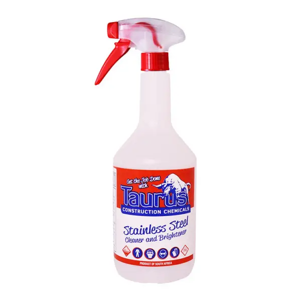 1l Spray Bottle Complete Taurus S/steel Cleaner 1L