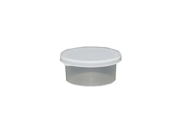 Plastic Cup With Snap On Lid - 10 X 35ml