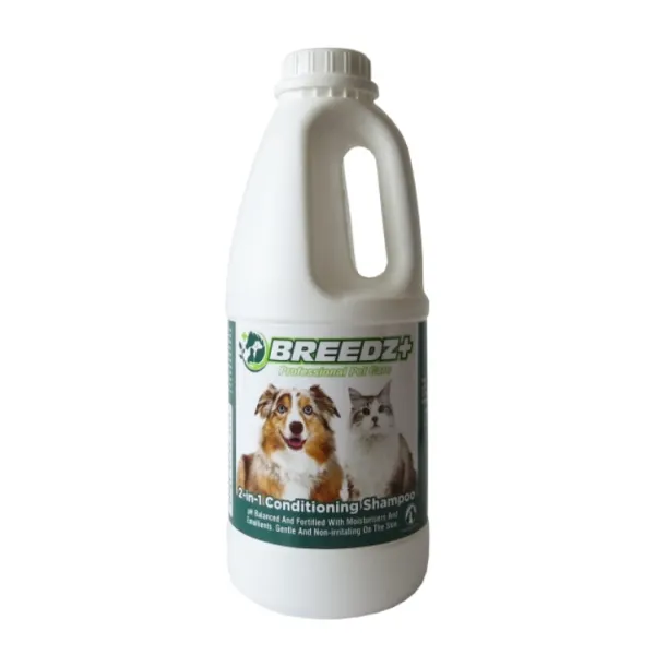 Breedz 2-in-1 Conditioning Shampoo Adult Dogs Cats 12X1L