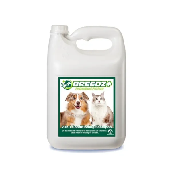 [BRE-CSA4X5] Breedz 2-in-1 Conditioning Shampoo Adult Dogs Cats 4X5L