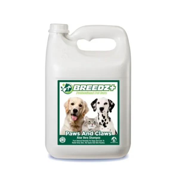 [BRE-DOG05] Breedz Paws & Claws Aloe Vera Shampoo 5L