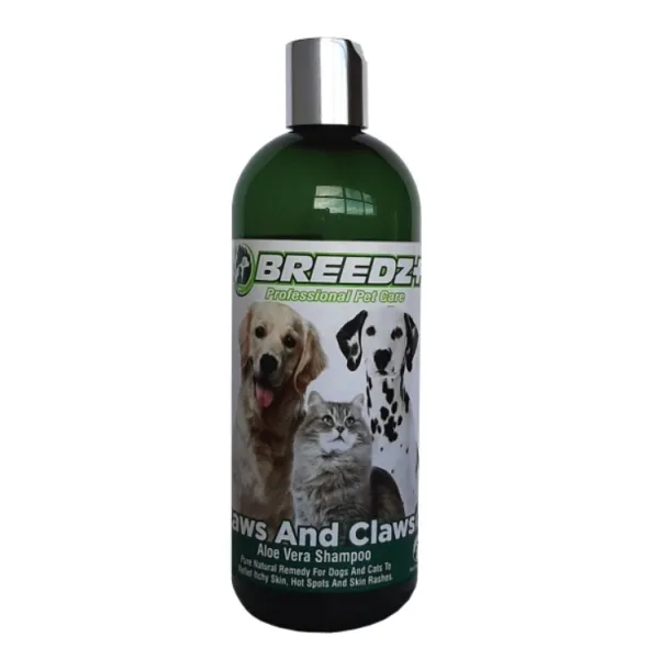 Breedz Paws & Claws Aloe Vera Shampoo 12x500ml
