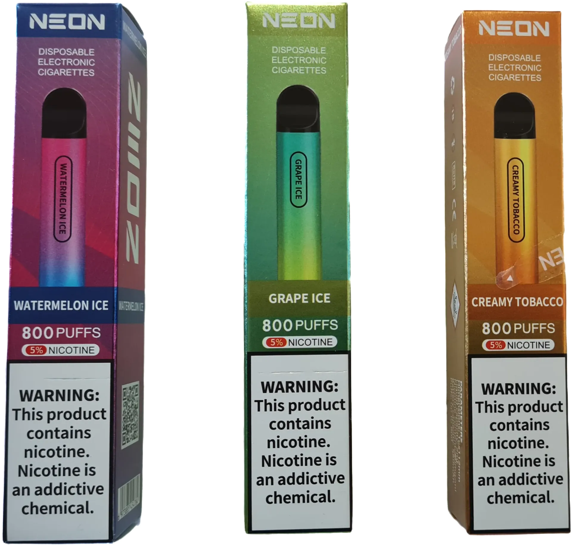 NEON Disposable E Cigarette - Creamy Tobacco