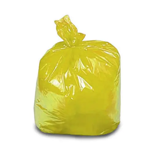 [REFBY401] YELLOW REFUSE BAGS HEAVY DUTY X 100 BAGS  P/PACK