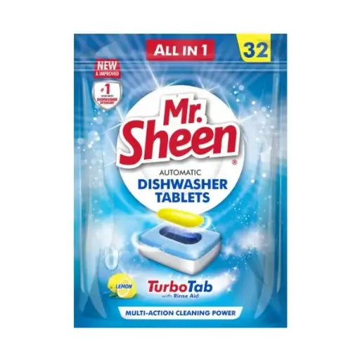 [SHI-SH692] AUTOMATIC DISHWASHER TABLETS - 32 TABLETS LEMON