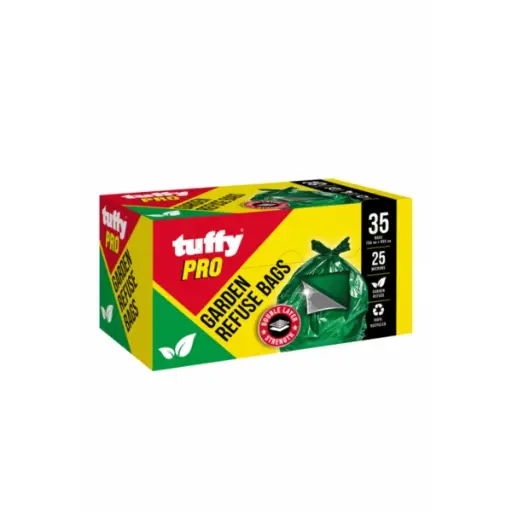 [TUFF-PROBORGR35] TUFFY GARDEN REFUSE BAGS - 750 X 950MM - 35 BAGS  P/PACK