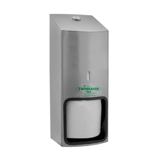 [WD-388NP] TWINSAVER TOILET ROLL HOLDER S.STEEL 3 ROLLS 0678  EACH