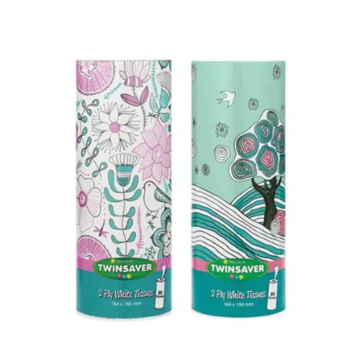 [WD-750NP] TWINSAVER TISSUES DECORATIVE 2PLY 24 UNITS P/BOX 